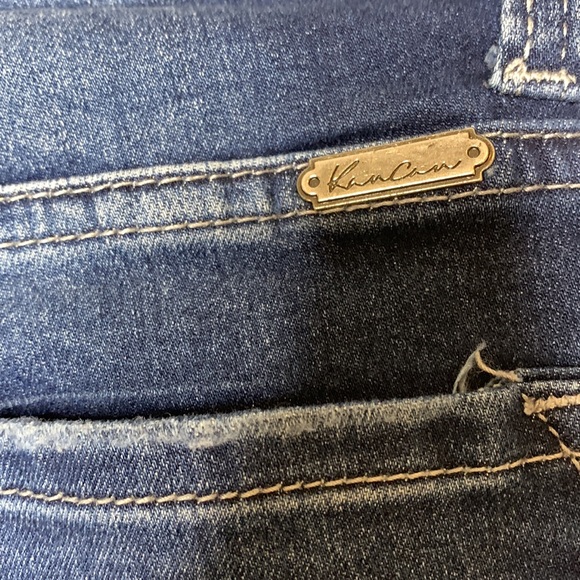 KanCan | Dark Denim Skinny Moto Jeans | Fitted Punk Rocker Jeana | Size 25 - Picture 8 of 11